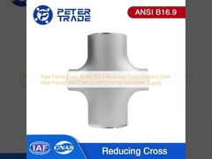 Pipe Fitting Cross ASME B16.9 Reducing Cross Stainless Steel Pipe Fittings A403 WP321 WP321H for Hot Water Supply